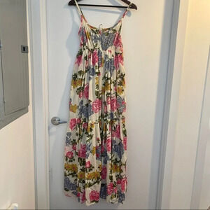 Dress floral XL adjustable back and straps Monica elastic waist